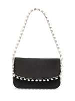 Aquazzura mini sac porté épaule Galactic orné de cristaux - Noir