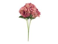 Kunstbloem hortensia 47 cm, rood/paars - Buitengewoon de boet