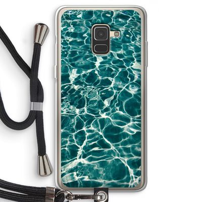 Weerkaatsing water: Samsung Galaxy A8 (2018) Transparant Hoesje met koord