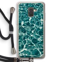 Weerkaatsing water: Samsung Galaxy A8 (2018) Transparant Hoesje met koord