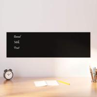 VidaXL Magneetbord voor aan de wand 100x30 cm gehard glas zwart