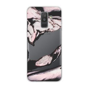 Roze stroom: Samsung Galaxy A6 Plus (2018) Transparant Hoesje