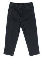 Aspesi Kids pantalon droit à patch logo - Bleu