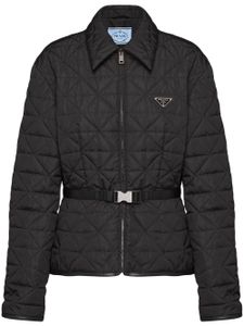 Prada veste Re-Nylon à coupe crop - Noir