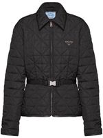 Prada veste Re-Nylon à coupe crop - Noir