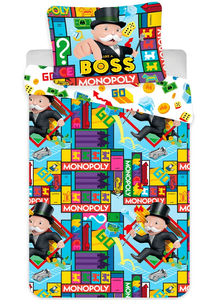 Monopoly Dekbedovertrek 140 x 200 cm