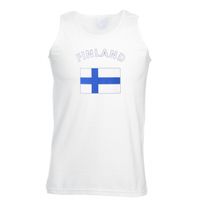 Mouwloos t-shirt met Finland vlag 2XL  -
