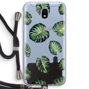 Tropische bladeren: Samsung Galaxy J5 (2017) Transparant Hoesje met koord