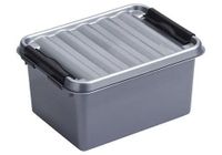 Sunware Q-line box 2 liter metaal/zwart - thumbnail