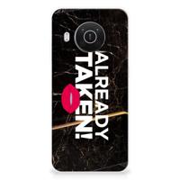 Nokia X10 | X20 | Siliconen hoesje | met naam Already Taken Black