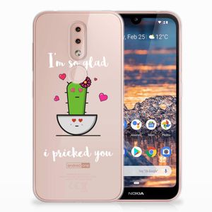 Nokia 4.2 Telefoonhoesje met Naam Cactus Glad