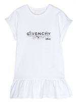 Givenchy Kids robe volantée à logo imprimé - Blanc - thumbnail