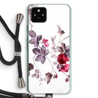 Mooie bloemen: Pixel 5a 5G Transparant Hoesje met koord