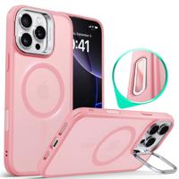 iPhone 16 Pro Classic Hybrid Magnetic Case (Camera Control, Stash Stand) - Frosted Pink