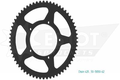 ESJOT Chain wheel 420 62z steel black