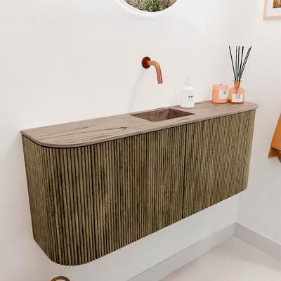Toiletmeubel Mondiaz Joya Dlux | 103.2 cm | Meubelkleur Dusk | Faye wastafel Arena Wasbak Midden | Zonder kraangat(en)