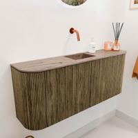 Toiletmeubel Mondiaz Joya Dlux | 103.2 cm | Meubelkleur Dusk | Faye wastafel Arena Wasbak Midden | Zonder kraangat(en) Toiletmeubel Mondiaz Joya Dlux | 103.2 cm | Meubelkleur Dusk | Faye wastafel Arena Wasbak Midden | Zonder kraangat(en)
