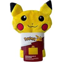 3D Hooded Blanket - POKEMON - Pikachu - 120 x 150 cm - Ultrazacht - Kleurrijk ontwerp