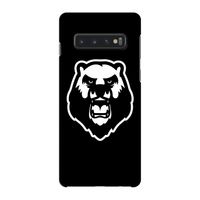 Angry Bear (black): Samsung Galaxy S10 4G Volledig Geprint Hoesje