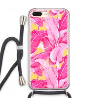 Pink Banana: iPhone 8 Plus Transparant Hoesje met koord