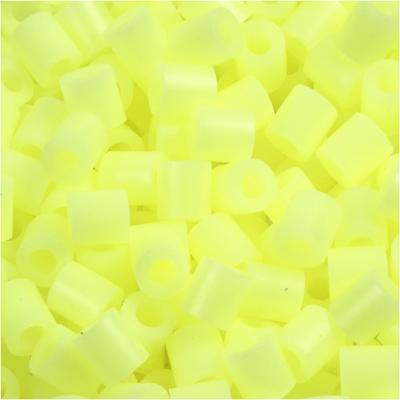 NABBI Strijkkralen, afm 5x5 mm, gatgrootte 2,5 mm, medium, pastel geel (32244), 6000 stuk/ 1 doos
