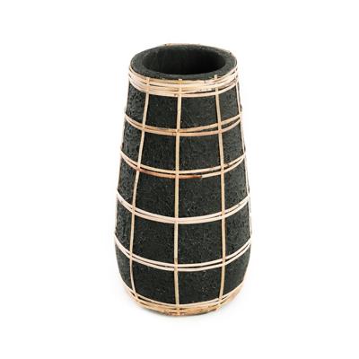 De Cutie Vaas - Zwart Naturel Large