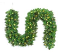 Kerstslinger Grandville Garland 270 x 35 met Led verlichting kerstboom Holiday Tree - Holiday tree