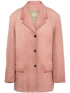 Prada blazer en daim - Rose