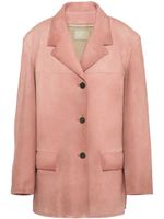 Prada blazer en daim - Rose - thumbnail