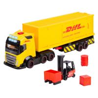 Dickie dhl set met vrachtwagen en vorkheftruck