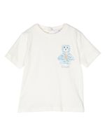 Roberto Cavalli Junior t-shirt en coton à imprimé graphique - Blanc