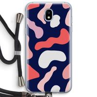 Memphis Shapes Pink: Samsung Galaxy J5 (2017) Transparant Hoesje met koord Memphis Shapes Pink: Samsung Galaxy J5 (2017) Transparant Hoesje met koord