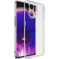Lunso - Oppo Find X5 - TPU Backcover hoes - Transparant