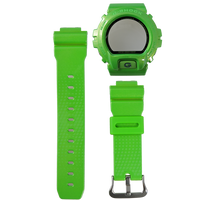 Horlogeband Casio 10382429 / DW-6900NB Kunststof/Plastic Groen 16mm - thumbnail