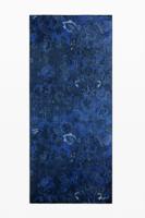 Rechthoekige geplooide paisley sjaal - BLUE - U