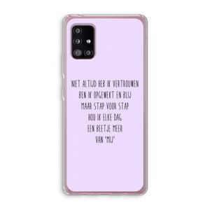 Zelfvertrouwen: Samsung Galaxy A51 5G Transparant Hoesje