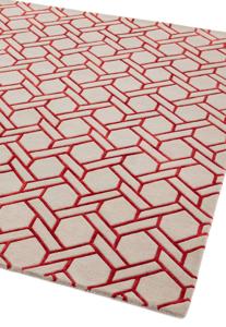 MOMO Rugs - Nexus FL03 Silver/Red -