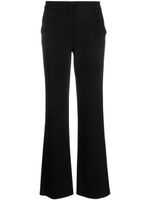 Giorgio Armani pantalon de tailleur en laine à coupe droite - Noir