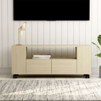 Tv-meubel 120x35x43 cm spaanplaat sonoma eikenkleurig
