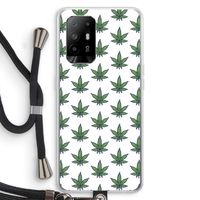 Weed: Oppo A94 5G Transparant Hoesje met koord