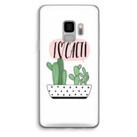 I love cacti: Samsung Galaxy S9 Transparant Hoesje