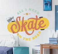 Sticker sport Retro skateboard - thumbnail