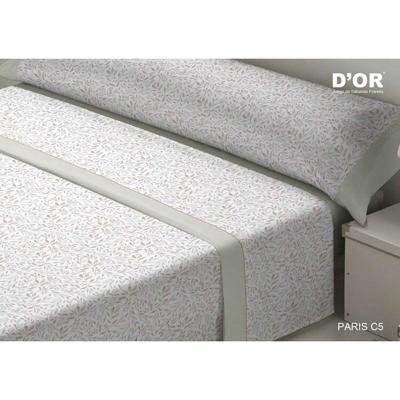 Set beddengoed D'Or PARIS Grijs Bed van 135 Franela