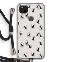 Miauw: Pixel 4a Transparant Hoesje met koord