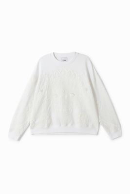 Oversized Balinees sweatshirt - WHITE - XL