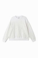 Oversized Balinees sweatshirt - WHITE - S - thumbnail