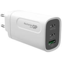 GP GPWCGM3AWHUSB254 USB-oplader 65 W 1x USB-A, 2x USB-C USB PD Wit Binnen