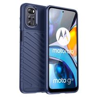 Thunder Series Motorola Moto G22 TPU Case - Blauw - thumbnail