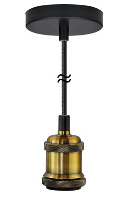 Nostalgic lamp messing fitting Hanglamp E27 Segula 50470