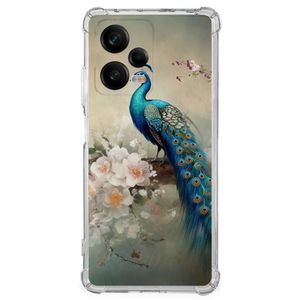 Case Anti-shock voor Xiaomi Redmi Note 12 Pro Vintage Pauwen